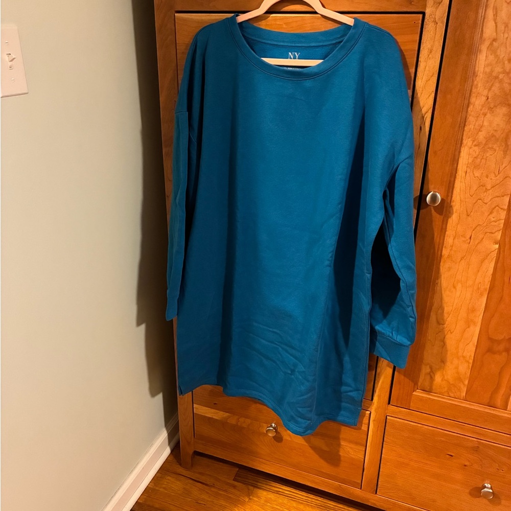 New York & Company Teal Dress
